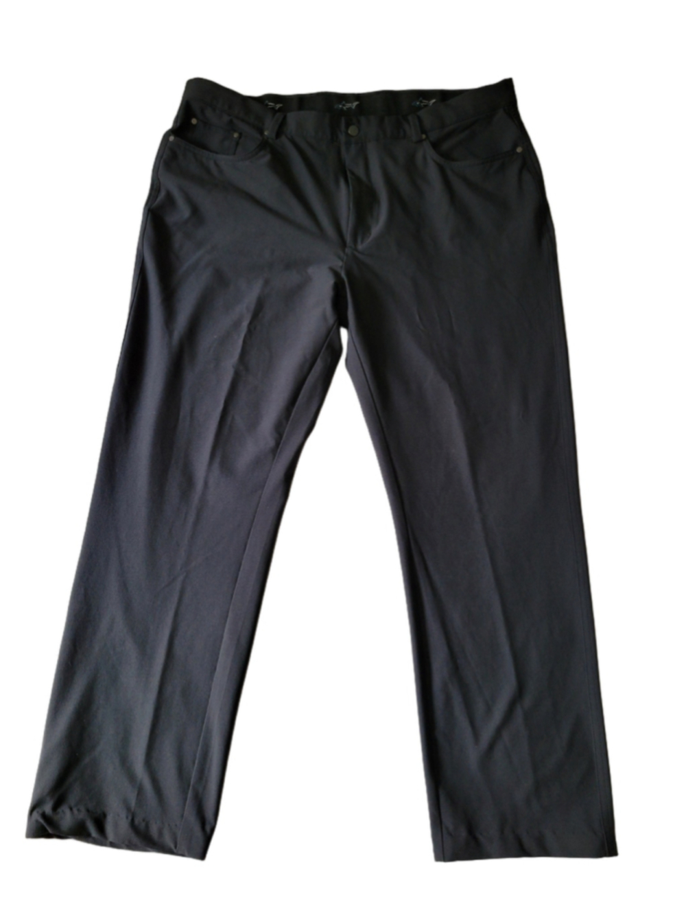 Greg Norman Men’s 5-Pocket Performance Golf Pants Dark Charcoal Grey 38x30